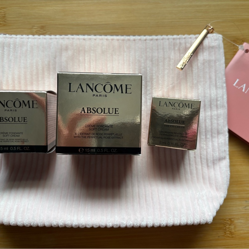 Free Bags. Lancome 2 Absolue Soft Cream+Eyes Cream